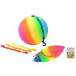 Zeige Details für Regenbogenball mit Schnur Bild von Regenbogenball mit Schnur