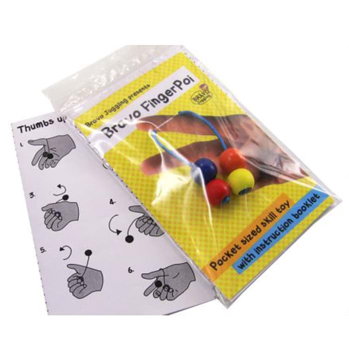 Bild von Bravo Finger Poi Begleri - wooden double colorful