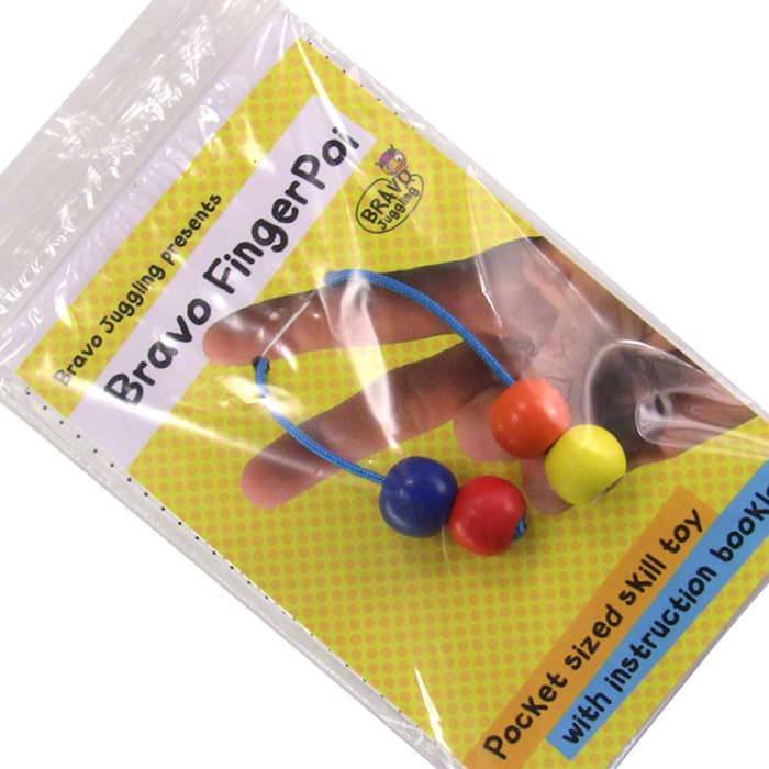 Bild von Bravo Finger Poi Begleri - wooden double colorful