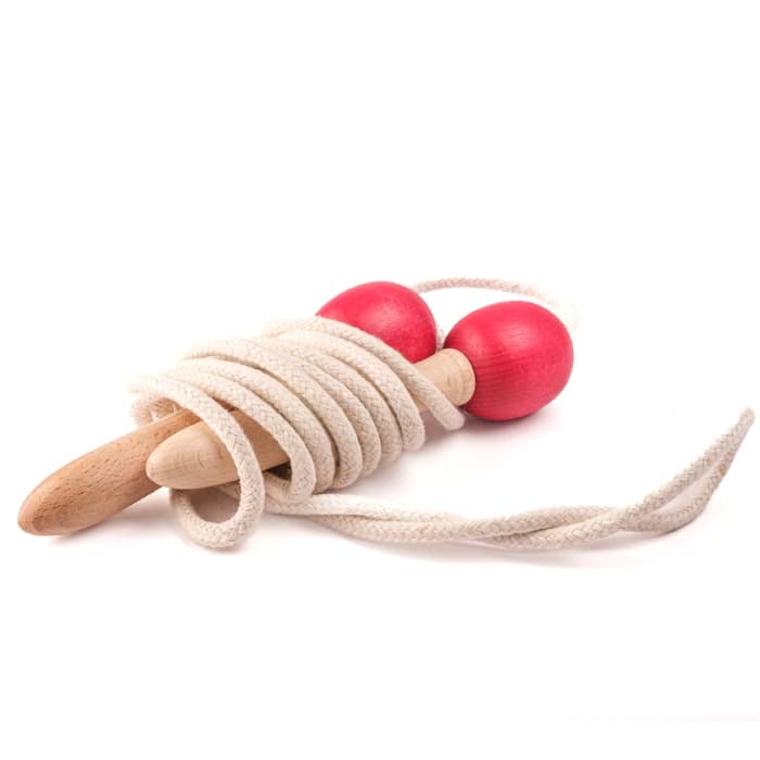 Bild von Springseil mit Holzgriffen 3m